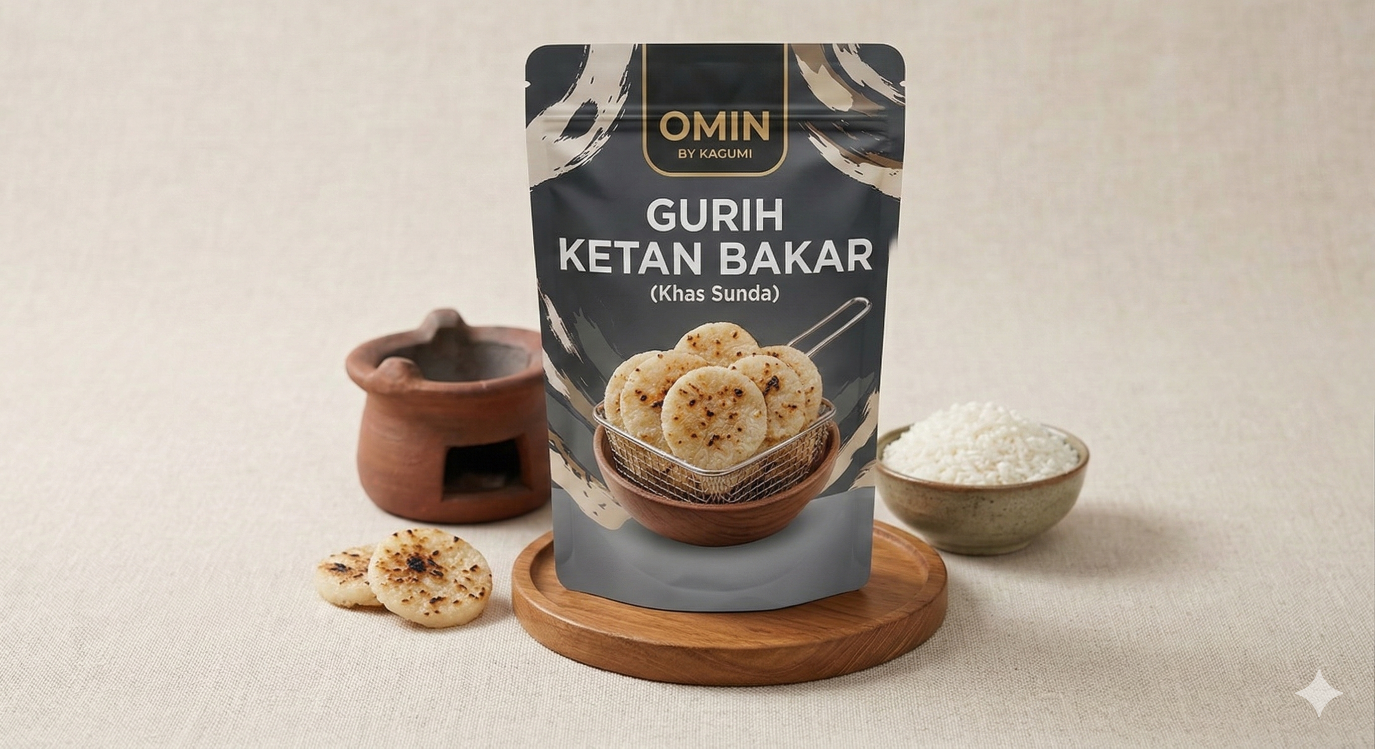 Opak Mini Ketan Bakar